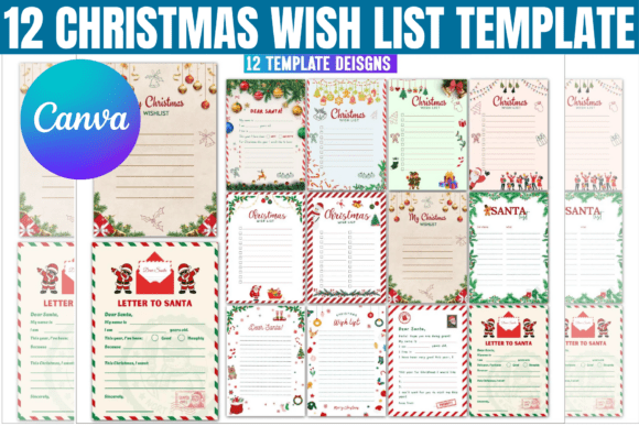12 Editable Christmas Wish List Templates: Festive Fun for All