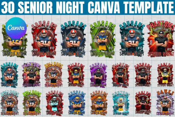 30 Senior Night Canva Editable Template: The Ultimate Design Kit