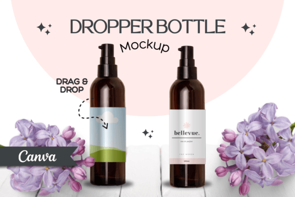 Cosmetic Bottle Canva Mockup: Showcase Products Beautifully