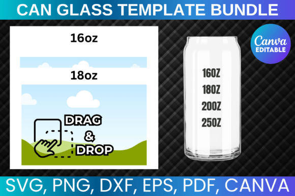Designing with the Can Glass Template Bundle for Libbey Cans