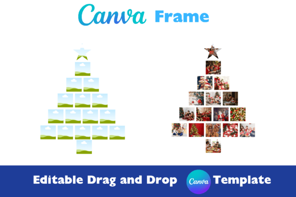 Festive Frames: How to Use Christmas Tree Canva Templates