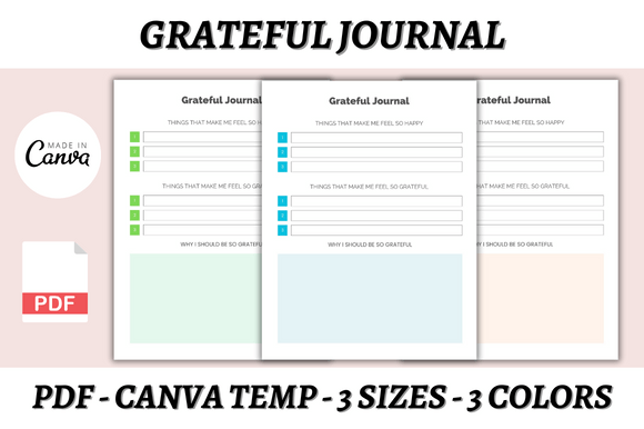 Grateful Journal Canva Template: A Practical Design Asset