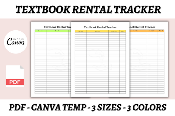 Master Your Inventory with a Textbook Rental Tracker Canva Template