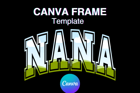 NANA Canva Frame Template Varsity Sport: Dynamic Design Asset