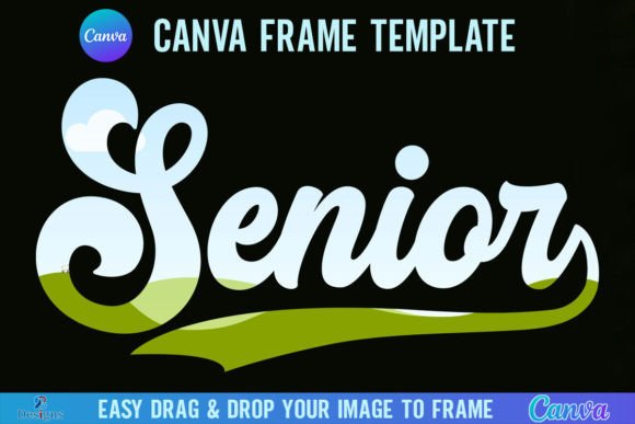 Retro Charm for Modern Projects: Using Senior Canva Frame Templates