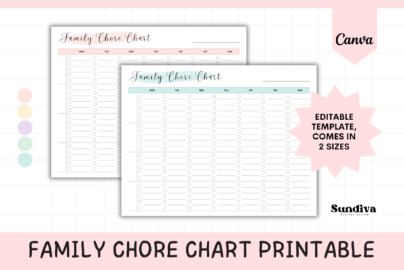 Streamline Your Home with This Canva Chore Chart